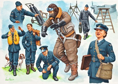 Pilots & Ground crew (Royal Air Force WWII)