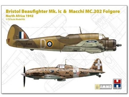 Bristol Beaufighter Mk. Ic @ Macchi MC.202 Folgore